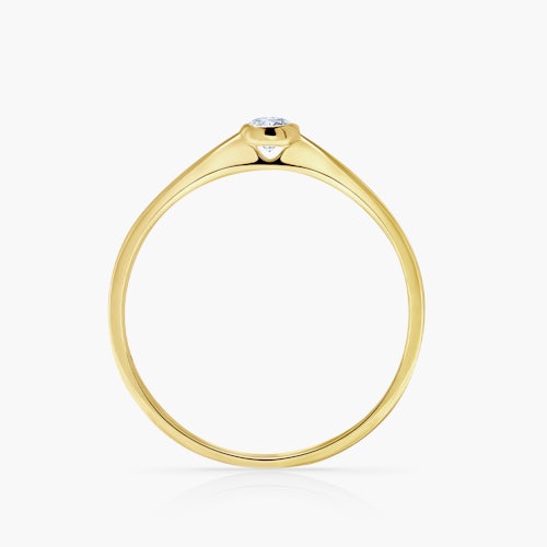 Pierścionek zaręczynowy SAVICKI: złoty, diament